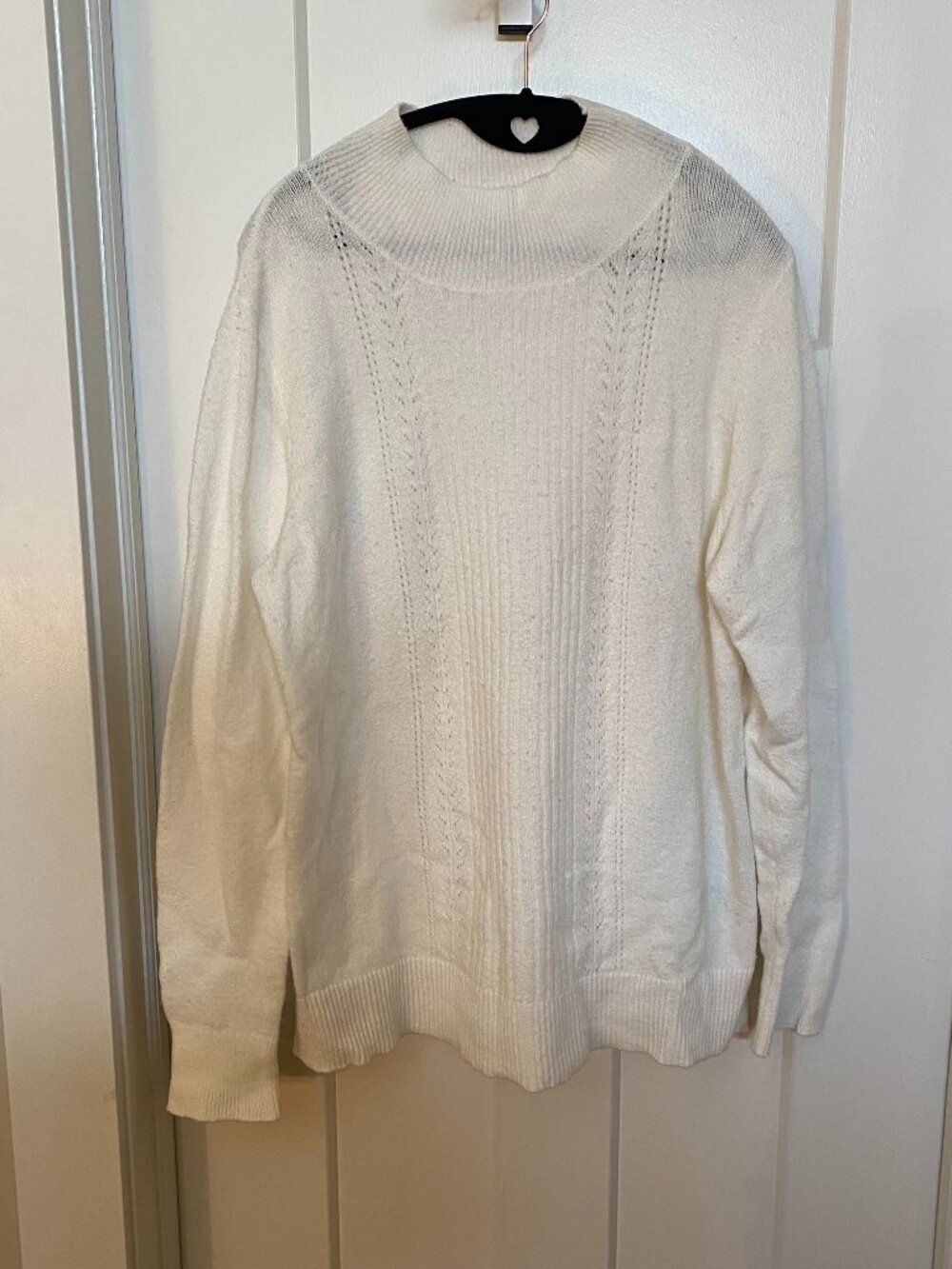 LIKE NEW! Old Navy White Mock Neck Sweater